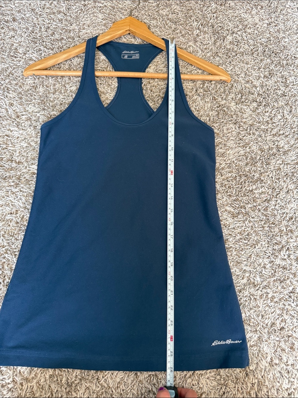Eddie Bauer Racerback Tank Top Navy Blue size XSmall - Picture 8 of 8